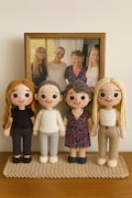 Look ALike Doll, Custom Crochet Doll, Portrait Girl Doll, Amigurumi Crochet People, Portrait Doll, Family Portrait Doll, Couple Crochet Doll product logo
