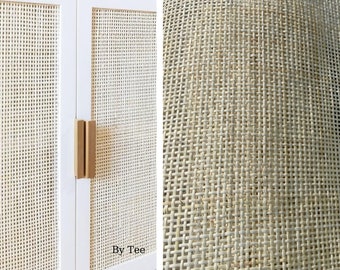 Cane Webbing 18'' Width Natural White/Bleached Radio/Square Rattan, Woven Rattan Cane For Home Crafts/ DIY Projects- Cut To Size