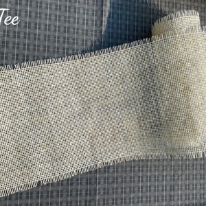 Cane Webbing 24 Width White Radio/Square Cane Webbing Woven Mesh Webbing Bleached Weave Rattan Webbing Woven For Crafts Sell By The Feet image 5