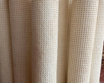 36" Width Bleached Natural Hexagon Cane Woven- White Color for Furniture Hack| DIY IDEA| Sell By The Feet