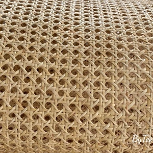 BIG DISCOUNT- Premium Natural Cane Webbing Roll 11.5"/15.5"/18''/20"/ 24''/27.5"/31.5"/ 36''/39.5" Hexagon Weave Natural Rattan Cane Webbing