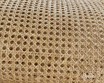 BIG DISCOUNT- Premium Natural Cane Webbing Roll 11.5"/15.5"/18''/20"/ 24''/27.5"/31.5"/ 36''/39.5" Hexagon Weave Natural Rattan Cane Webbing