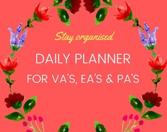 Printable daily planner diary - pages ready to print and use