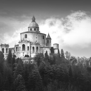 Bologna Photography - Fotografia in Bianco e Nero del Santuario di San Luca - Stampe Professionali su Carta Fotografica e Tela - Diversi Formati