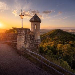Thuringia Photography - Wartburg Castle at Sunset - Professional Prints on Photo Paper and Canvas