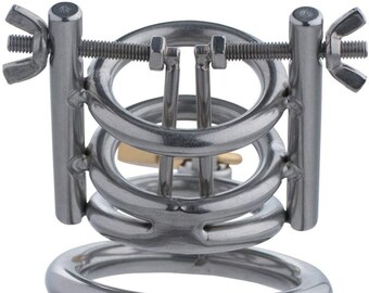 Master Series Deluxe Hakmes CBT Kuisheid Cuckold Penis Kooi BDSM Urethra Spreader