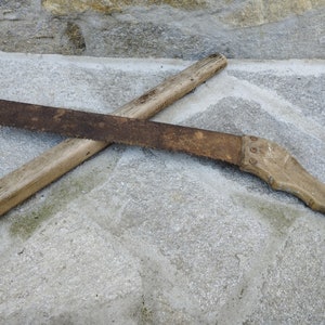Vintage Handsäge, Rustikale Handsäge, Schneidwerkzeug, Bauernhofsäge, Rustikale Säge mit Holzgriff, Landhaus Dekor, Werkstattwerkzeug, für Ihn