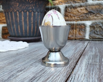 Metal Egg Holder, Vintage Egg Cup, Egg Container, Easter Decoration, Decorative Egg Holder, Stainless Steel Egg Holder, Retro Gift