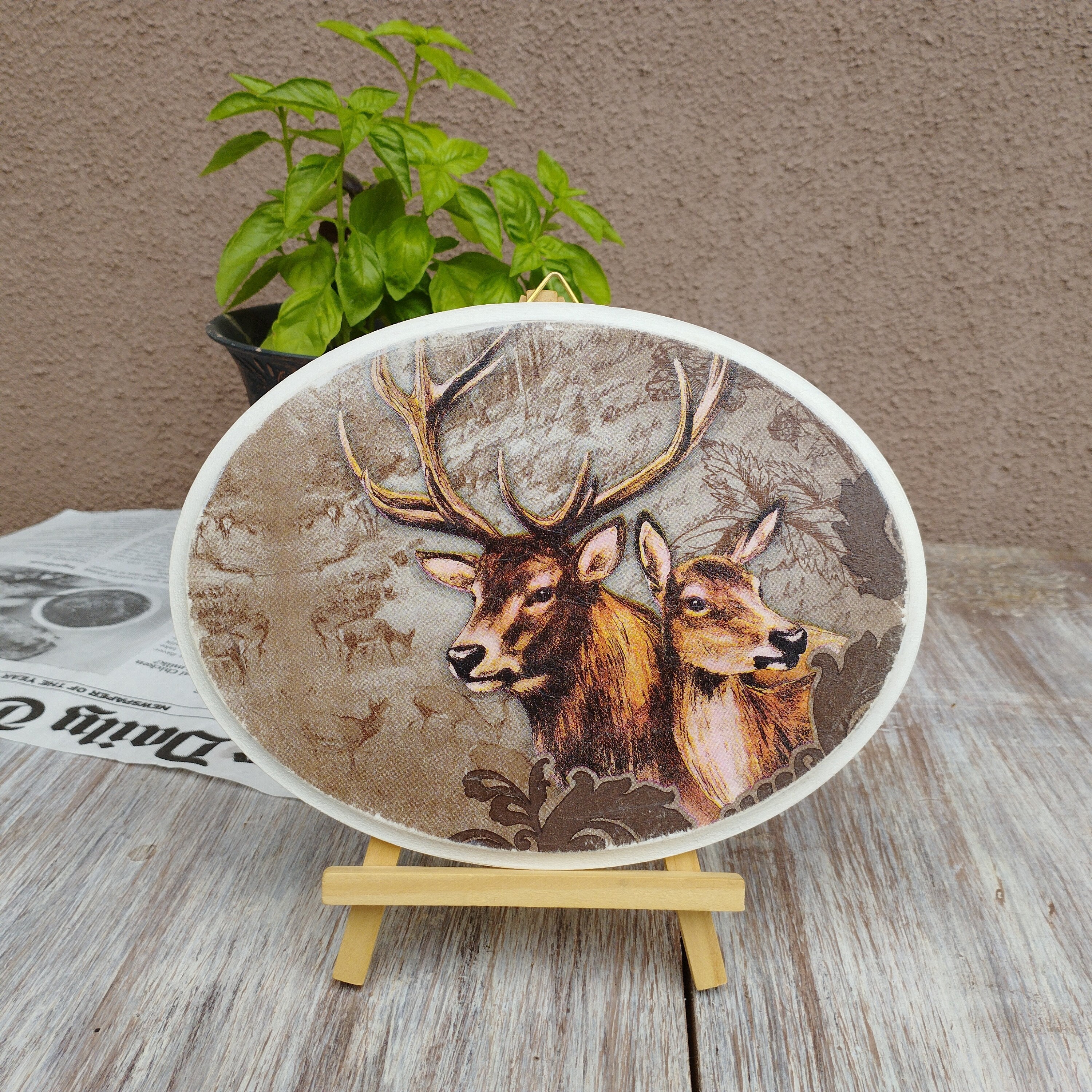 Mojawo grote XXL hertengewei hertenhoofd gewei 10-ender zilveren look 48x32x61cm figuur sculptuur woondecoratie