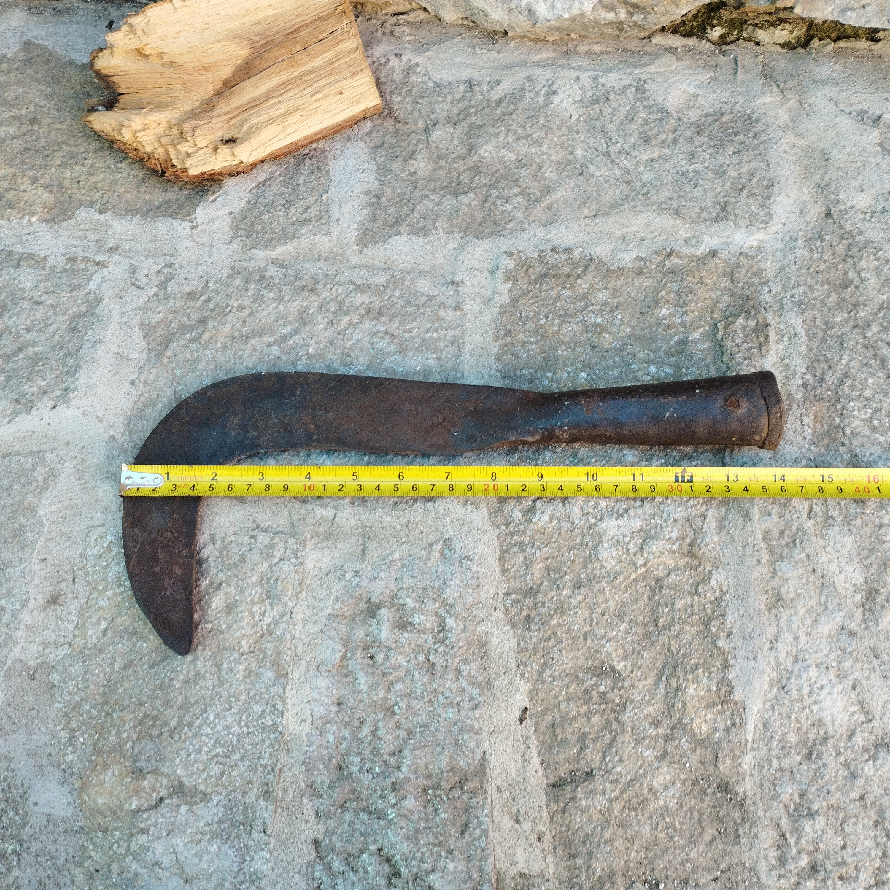 Antique Hand Forged Billhook: Rusty Primitive Farm Tool - Etsy Norway