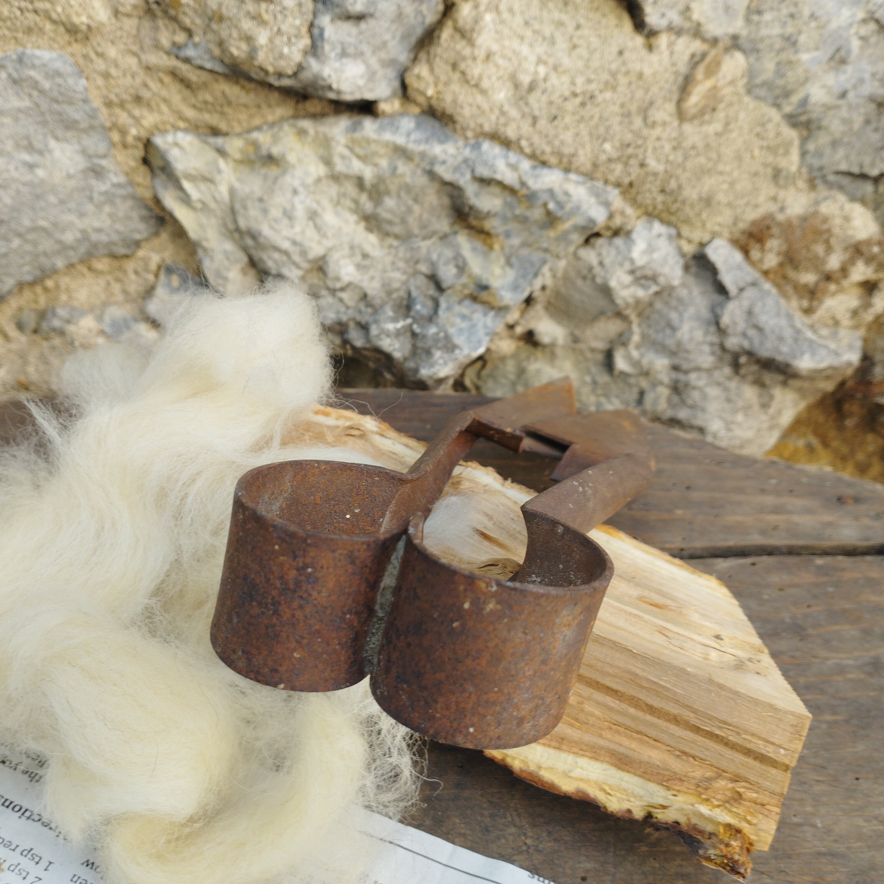 Paire De Ciseaux Anciens Pour Tonte Mouton - Portugal, Longueur 25 Cm, Acier