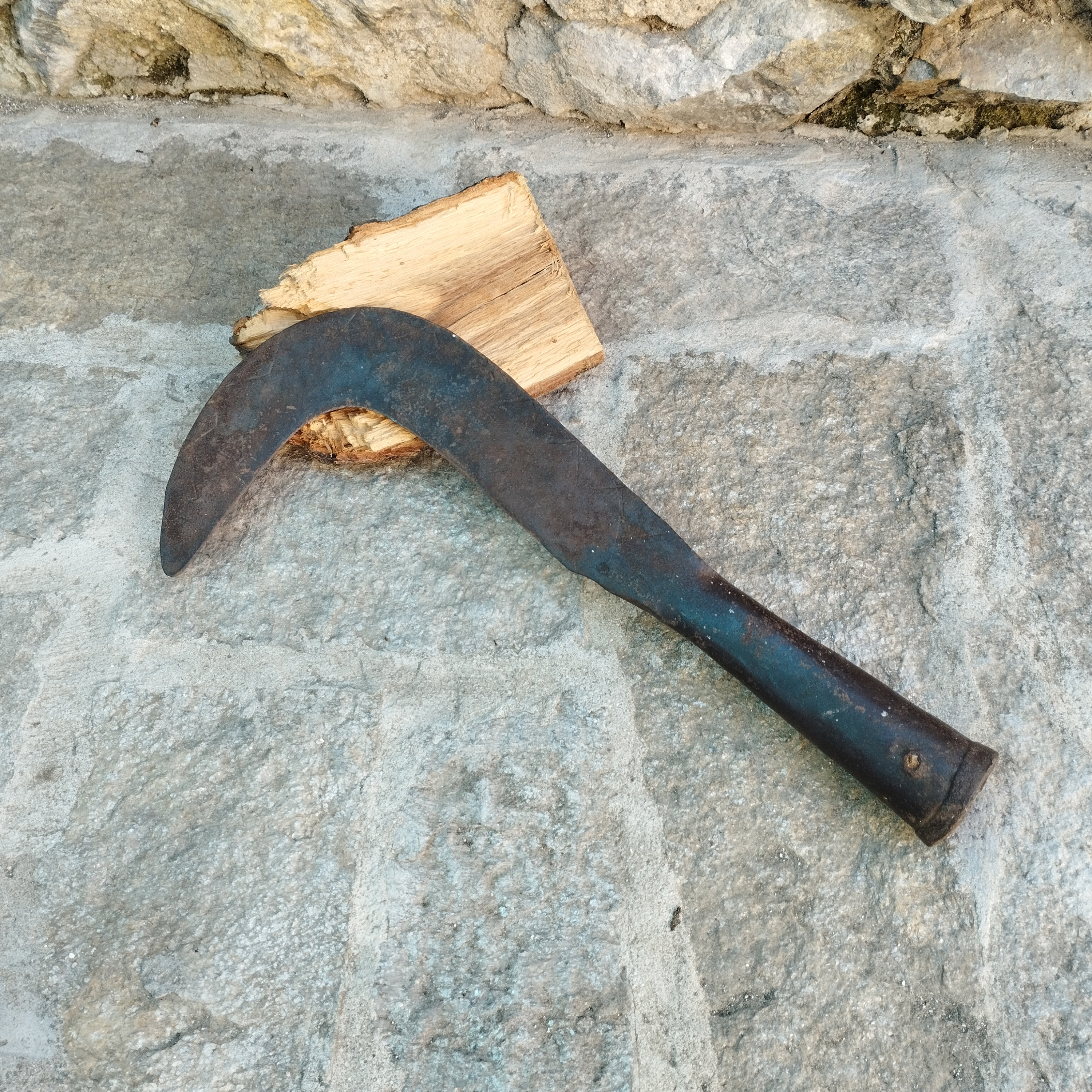 Antique Hand Forged Billhook: Rusty Primitive Farm Tool - Etsy Norway