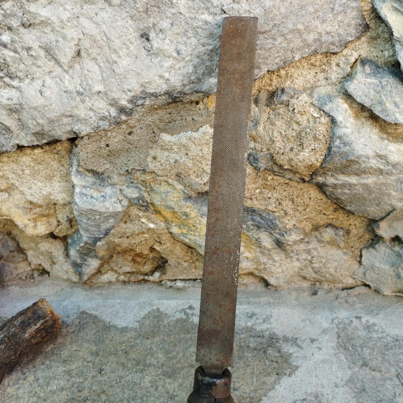 Vintage Metal File With Wooden Handle, Rusty Metalworking Tool - Etsy ...