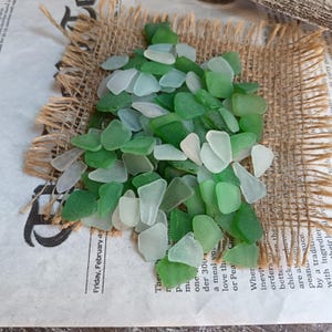 Authentic Sea Glass, 150g (5.3 oz) Real Sea Glass, Handpicked for Coastal Decor, Crafts and Jewelry, Different Shapes and Shades, 115 pcs
