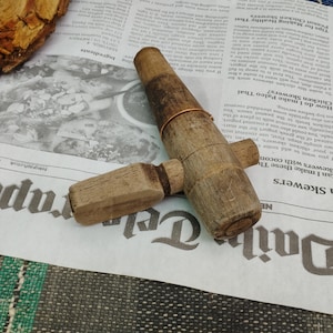 Vintage Wooden Barrel Tap, Keg Tap, Primitive Wine Tap, Old Barrel Spigot Tap, Man Cave Decor, Wine Barrel Plug, Rustic Decor, Wooden Spigot