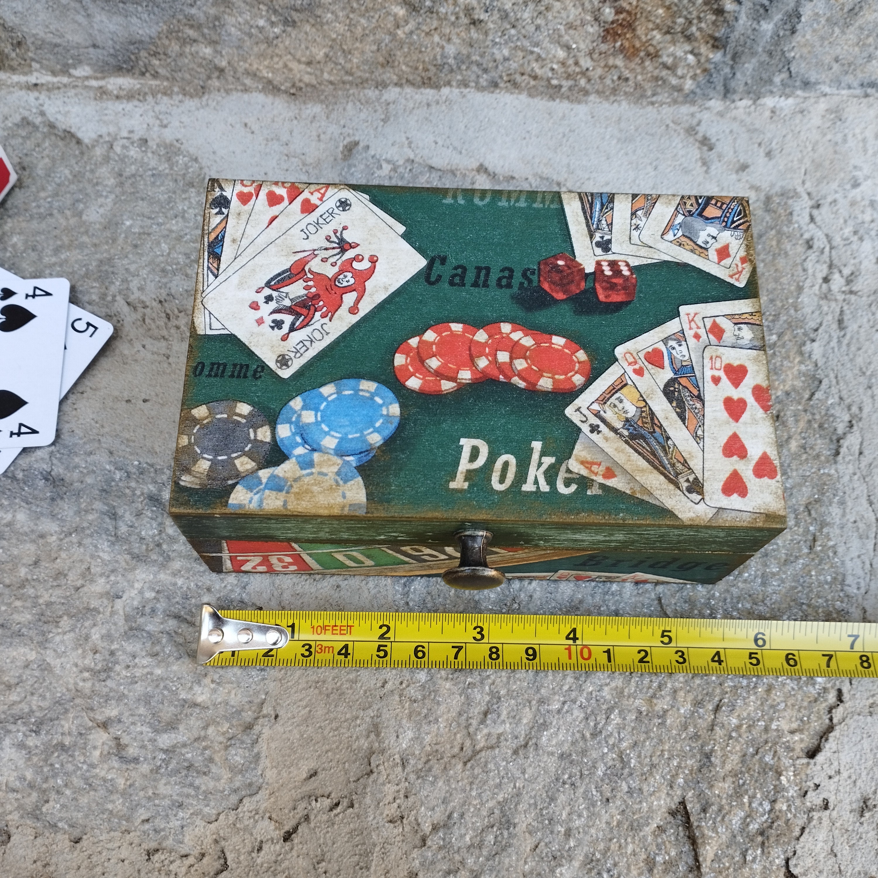 Wooden Playing Card Deck Box Deck Storage Box Gift for Card Etsy