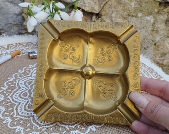 ヴィンテージ真鍮灰皿、華やかなミッドセンチュリー装飾 - Etsy 日本