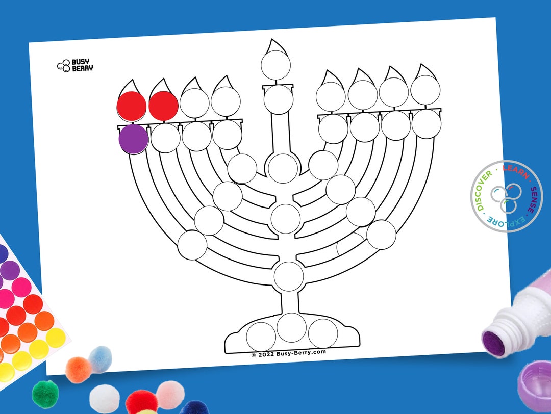 Do a Dot Hanukkah Chanuka Dot Art Pages Hanukah Coloring Page Chanuka