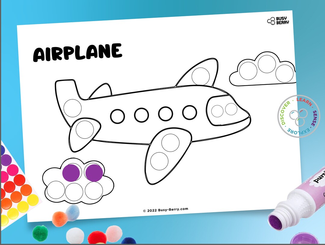 Do a Dot | Transportation Coloring Pages | Digital Print | Printable ...