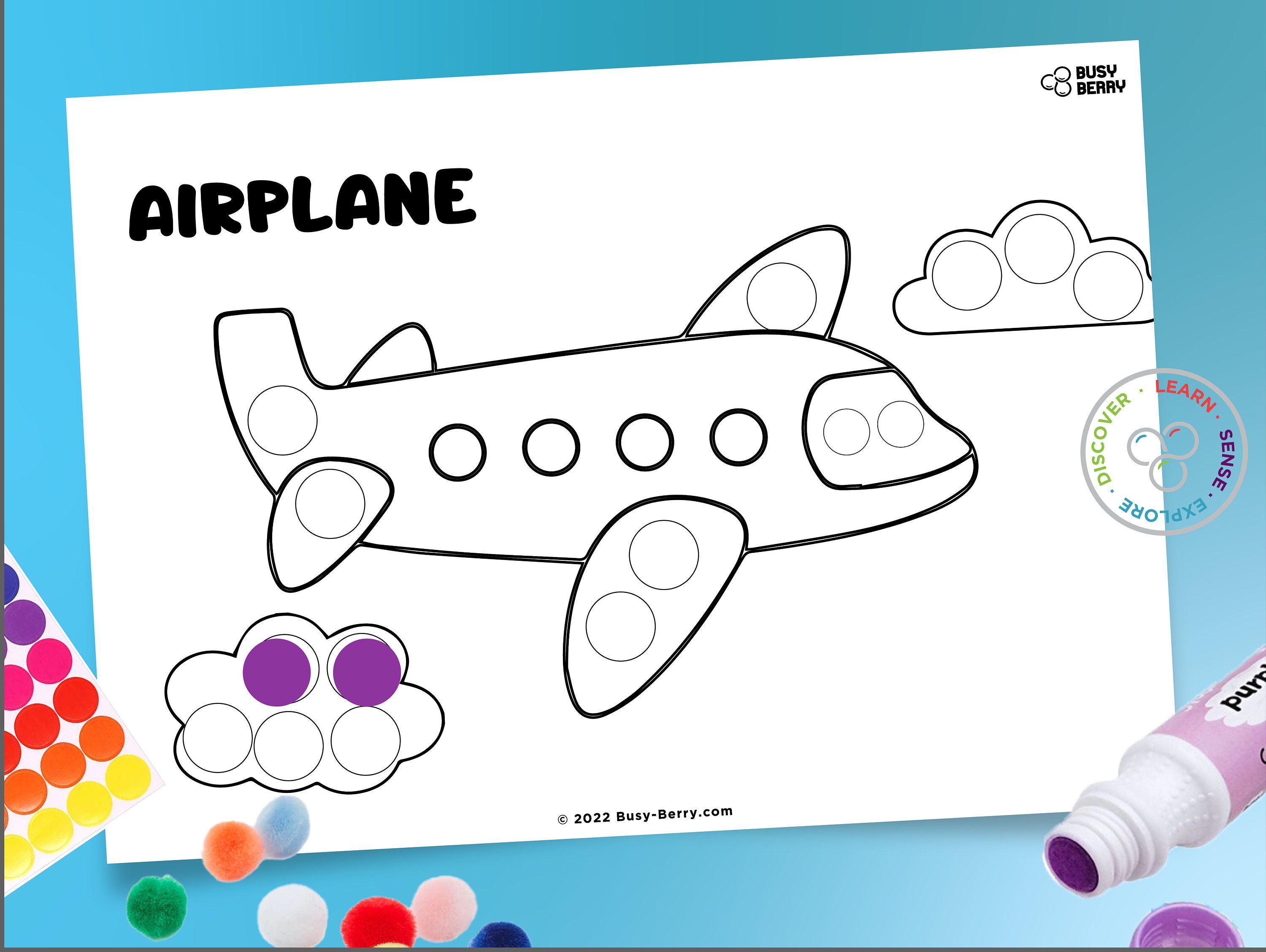 Do a Dot | Transportation Coloring Pages | Digital Print | Printable ...