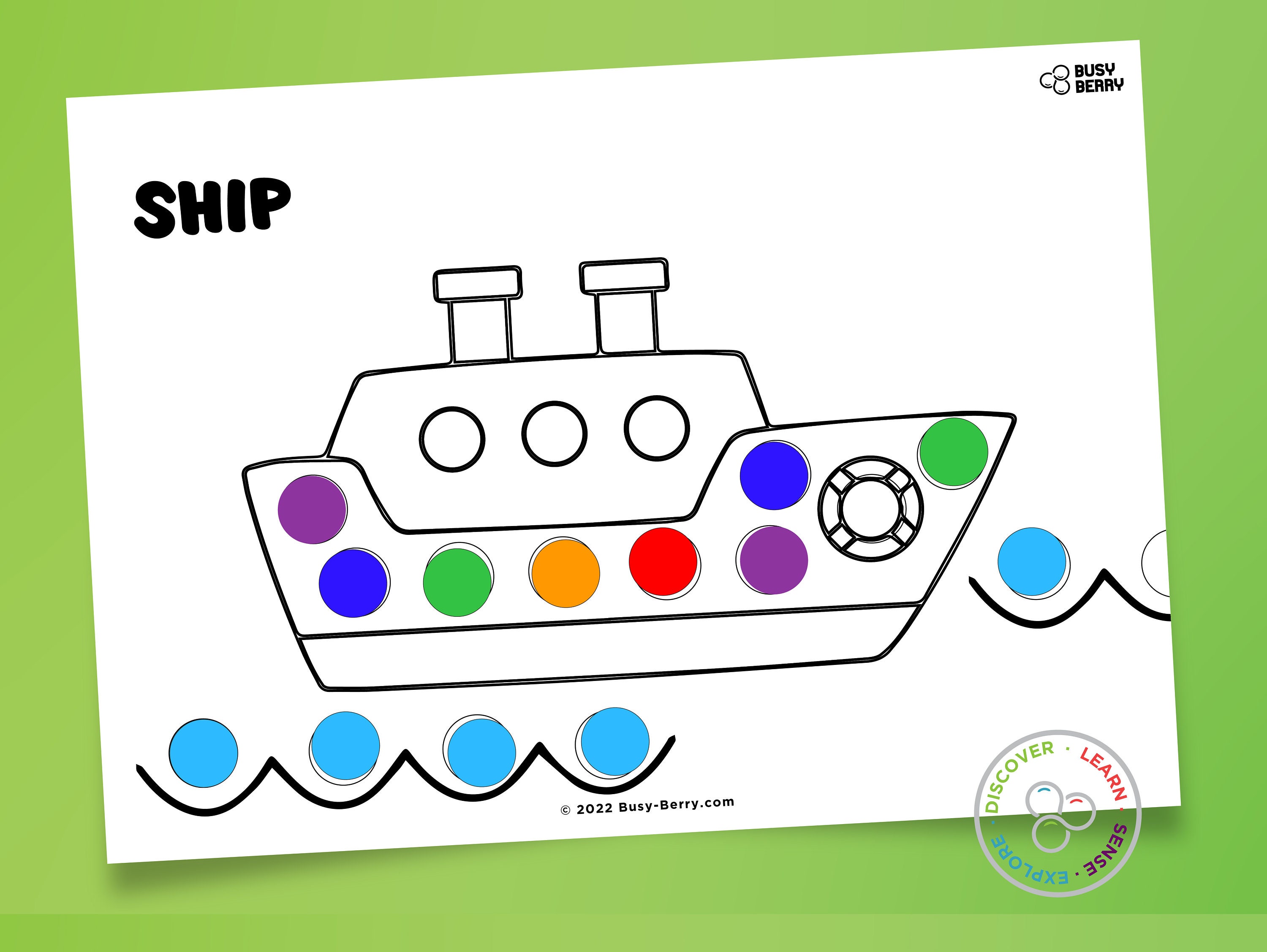 Do a Dot | Transportation Coloring Pages | Digital Print | Printable ...