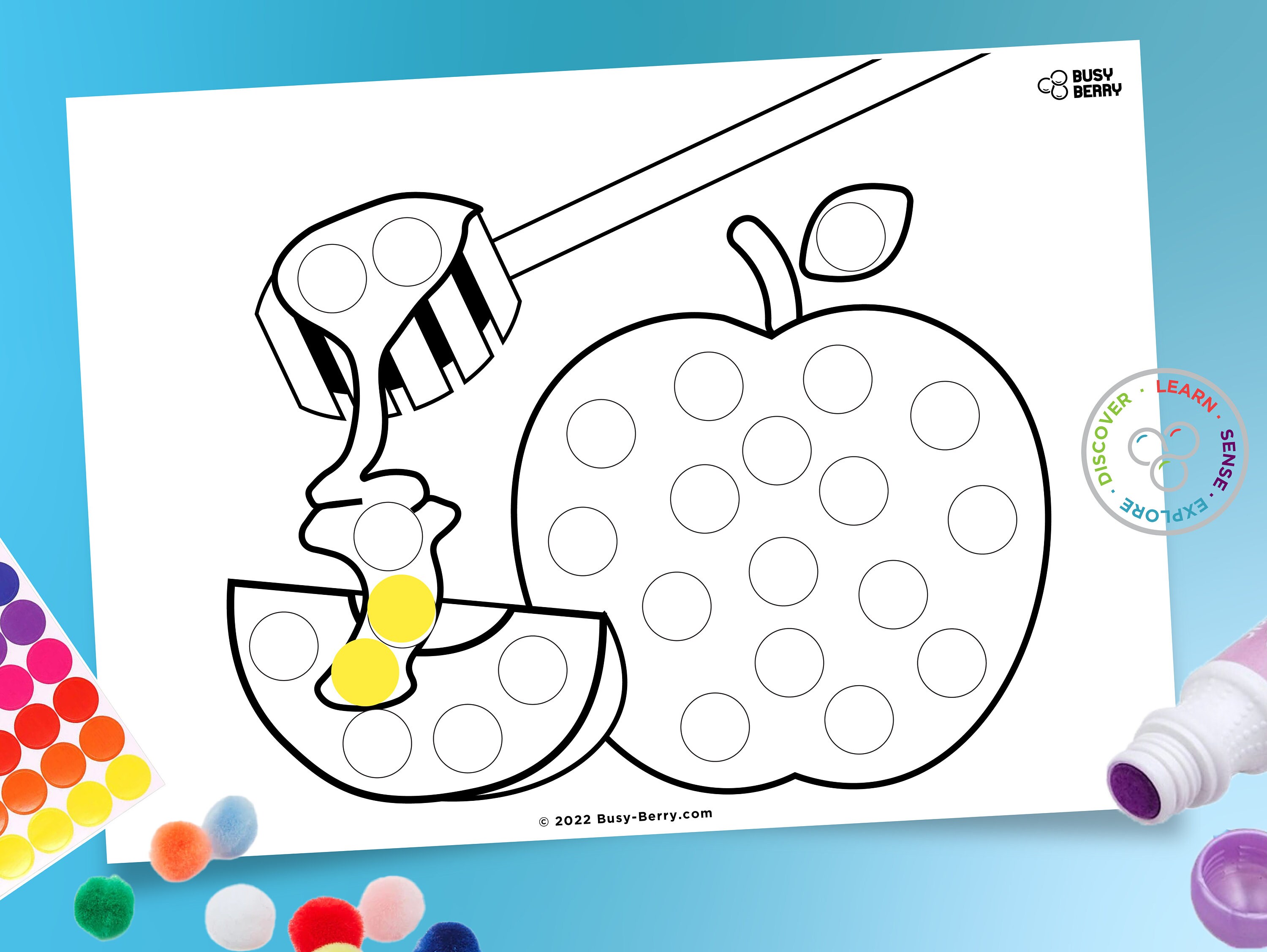 Dot Painting Coloring Pages