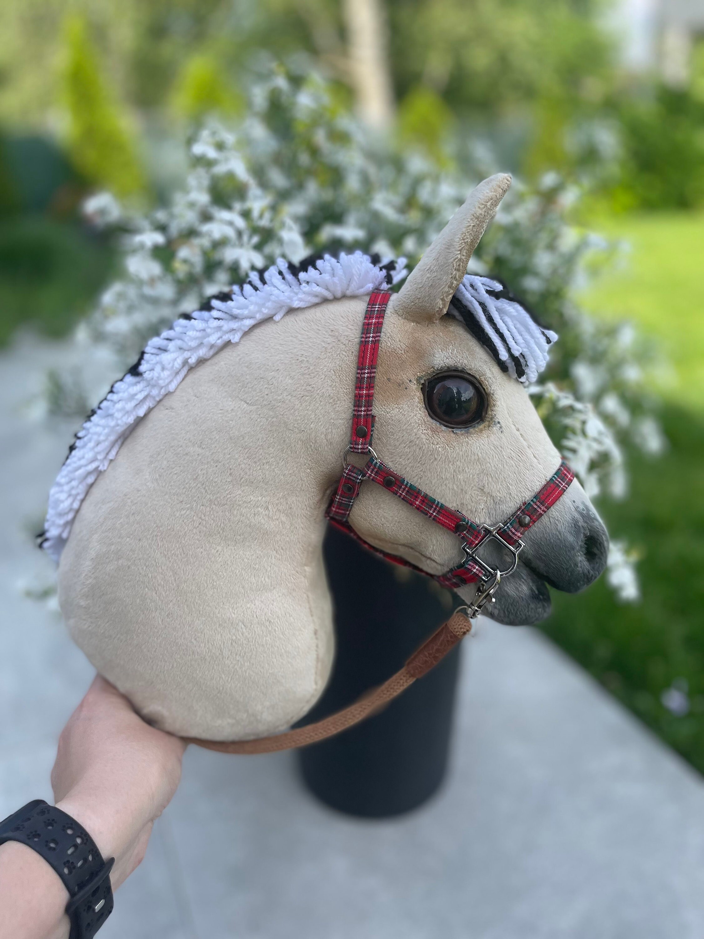 A4 Fjord Hobby Horse, Fjord Hobby Horse, Horse on a Stick With a Halter