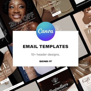 Canva Email Editable Template - Klaviyo Template Marketing Email - Jewellery Email Template - Mail chimp Email Template - Ecommerce Email