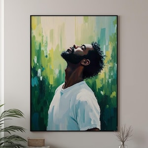 Black art, Black man art, Black man wall art, Black wall art, African art, African wall art, black art print, urban canvas art
