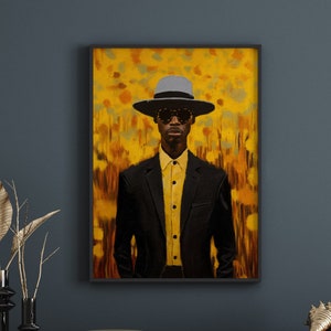 Wall art | Black man art poster | Black art | Black man | Wall Art prints poster | BLM | African art | [Frame Not Included]