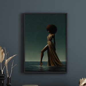 Black art | african american art | abstract art | black girl magic | printable art | home decor [Frame Not Included]