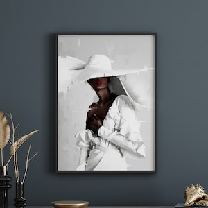 Black art poster | Black art | black woman | african american wall art | Fashion print | black owned art | [Frame Not Included]