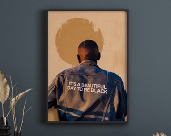 Black man art poster | Black art | Black man | Wall Art | BLM | African art | [Frame Not Included]