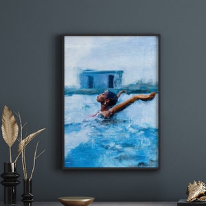 Plakat z czarną kobietą | Czarna sztuka | Wydrukuj plakat | Sztuka czarnej kobiety | Sztuka czarnej kobiety | Abstrakcyjna sztuka czarnej kobiety [Ramka nie jest dołączona]