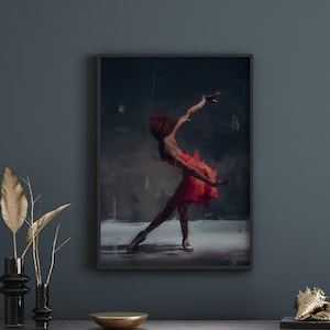 Black bellerina poster | Black art | black woman | african american wall art | black artists | black wall art | [Frame Not Included]