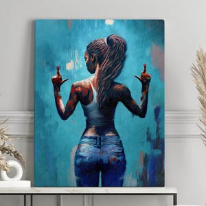 Wall art, Black woman head flowers wall art, Girl Flowers Poster, flower woman poster, Black art, Black girl print, flower woman painting