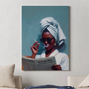 Black Woman Art, Fashion, Black Woman Wall Art, Black Girl Wall Art, black girl wall art, Black girl art, abstract art, Black artist