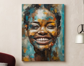 Wall art, Black woman art, African American girl , Black girl art, Woman poster, Black female art, Black woman portrait, Home decor