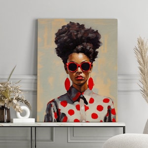 Black art, Feminist art, Black woman art, Wall art canvas , Black girl art, Feminist PosterWoman poster, Black female art