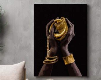 Abstract Hands Wall Print, Black Hands Poster, Woman empowerment, African Art, Hands Wall Print, Black art, Black print