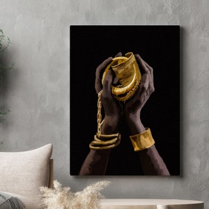 Abstract Hands Wall Print, Black Hands Poster, Woman empowerment, African Art, Hands Wall Print, Black art, Black print