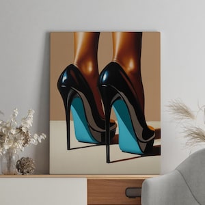 Black Legs art, Abstract Art Print, Oil Painting, Black Woman Poster, Hands Wall Print, Boho Hands, Wall art Print, African Art