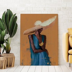 Elegant Black Woman Art, Black Woman Art Print, African American Art, Melanin Art, Black Girl Poster, Black Art, Black Artist
