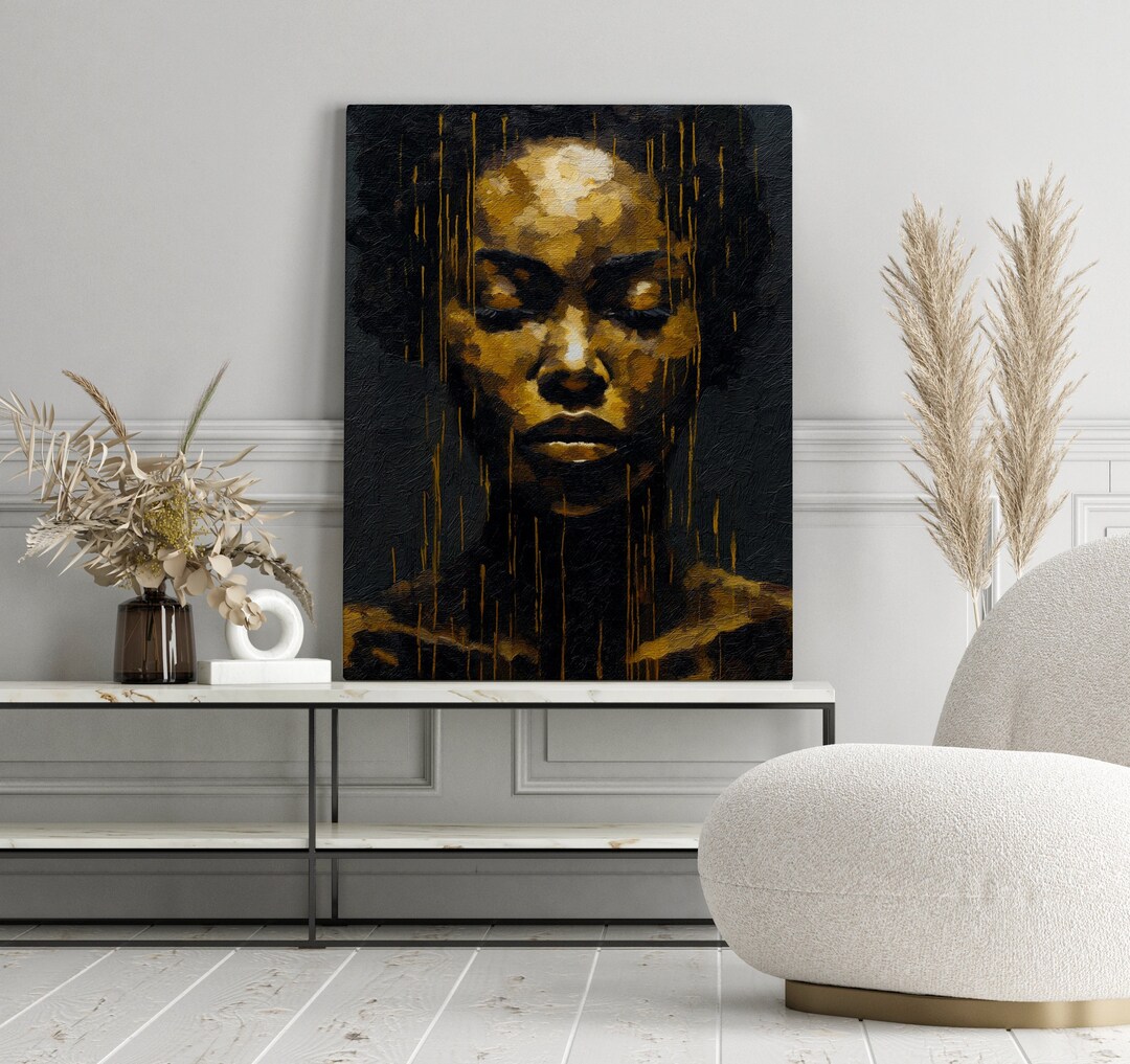 Wall Art Black Art African American Girl Black Girl Art Etsy