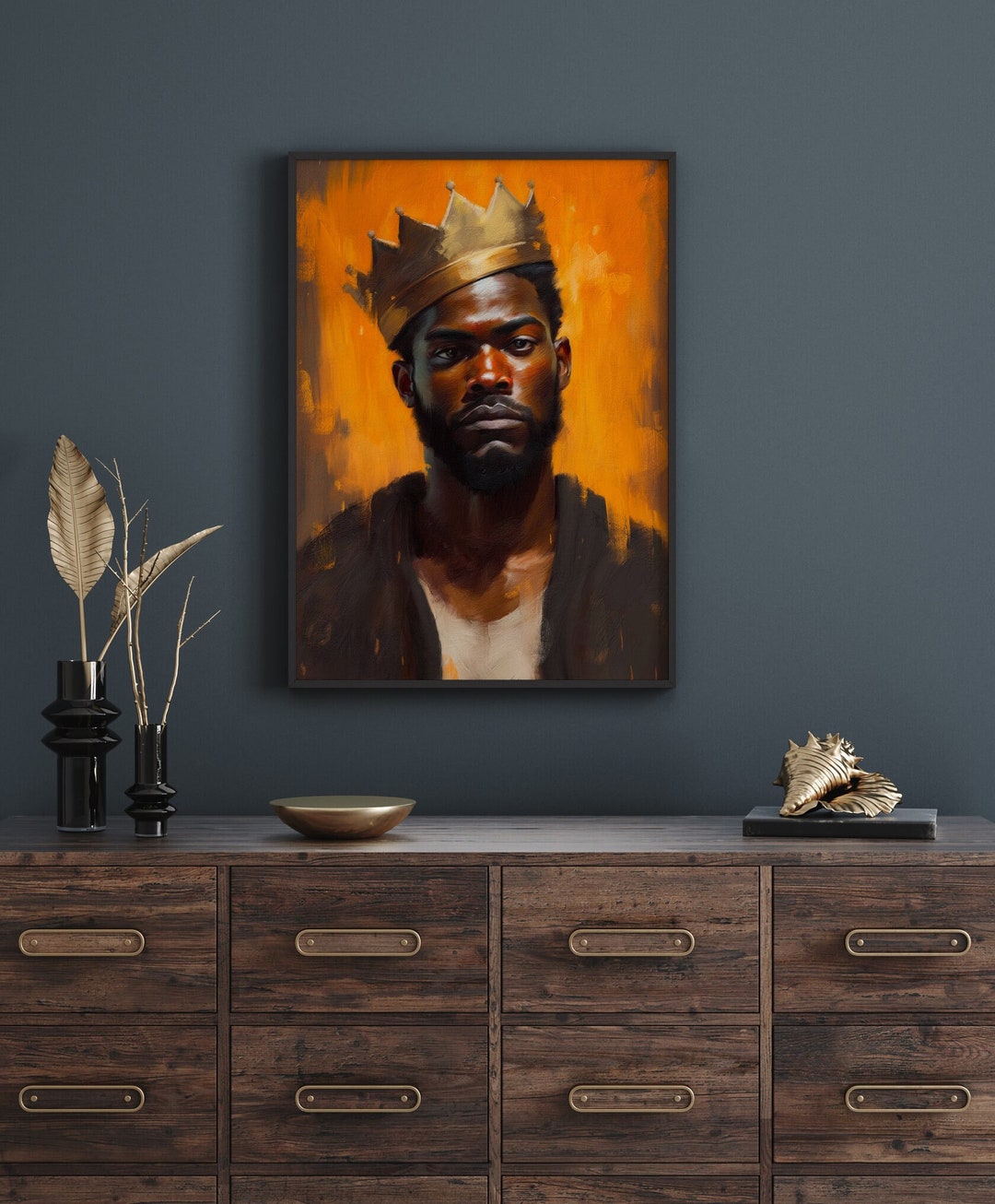Black Man Art Poster Black Art Black Man Wall Art BLM African Art Wall
