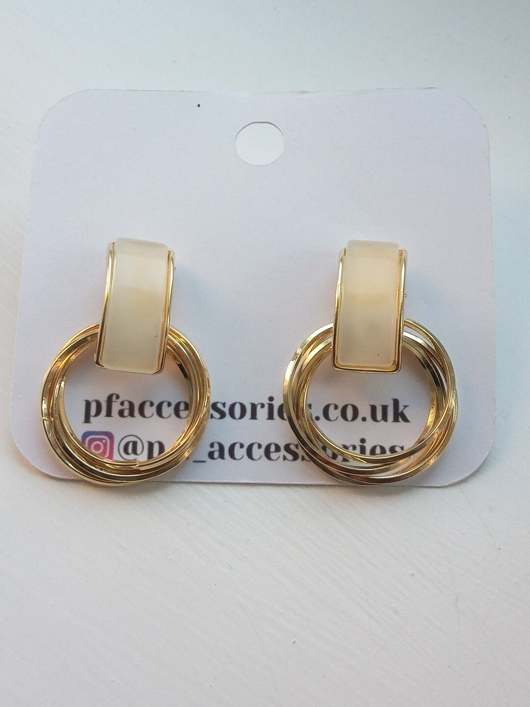 Triple Hoop Earring Stack - Gold
