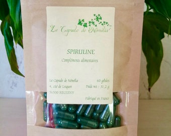 Food supplements - Organic spirulina capsules 420 mg