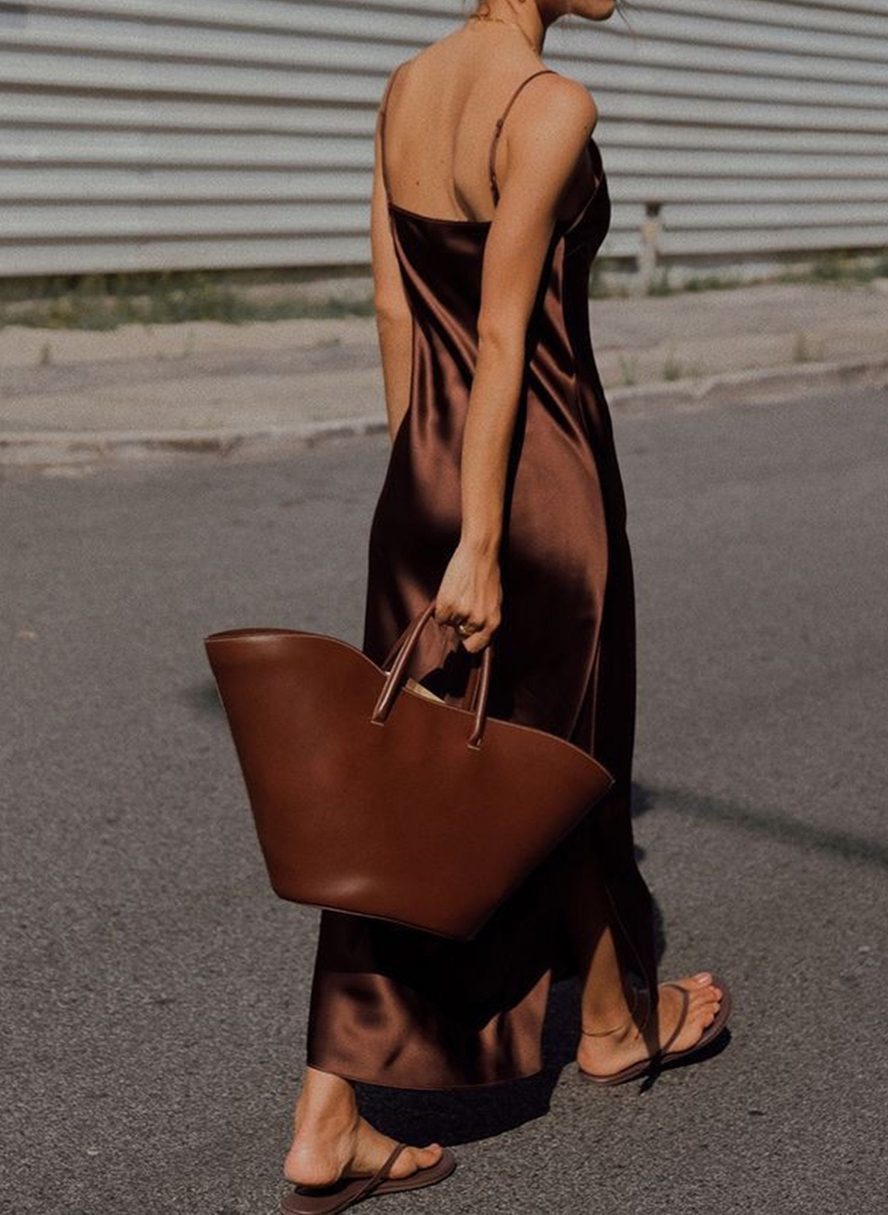 Silk Satin Dress With Slip , Ankle Length Slip Dress ,pale Pink Adjustable Spaghetti Straps