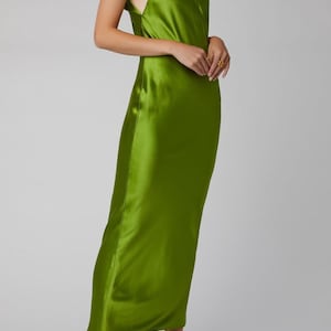 Halter neck sating long dress , long satin dress , satin dress ,backless satin dress .