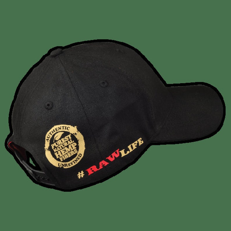 Raw Poker Black Snap Back Baseball Hat With Packing Tool